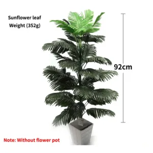 45-90cm Tropical Palm Tree Large Monstera Artificial Plants Large Coconut Tree With Foliage Wedding Home Garden Balcony Decor